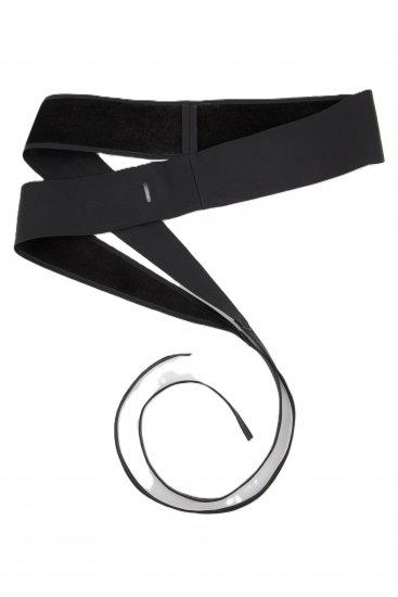 Ulla Popken Soft Leather Tie Belt Black - Sieviešu jostas - 