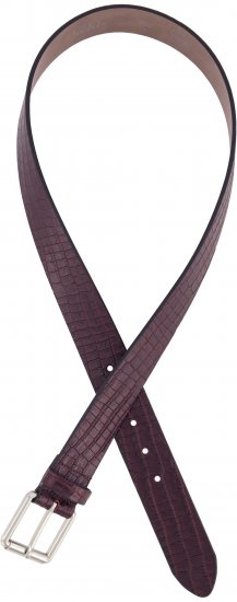 Ulla Popken Snake Embossed Belt Burgundy - Sieviešu jostas - 