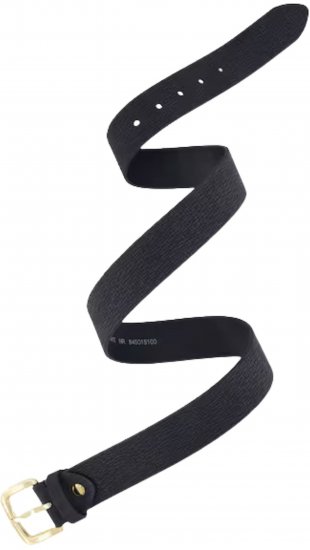 Ulla Popken Genuine Leather Belt With Golden Buckle Black - Sieviešu jostas - 