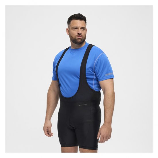 North Latitude Sport Bike Shorts With Suspenders Black - Velo apģērbs - 