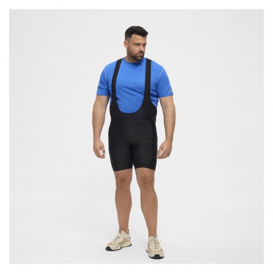 North Latitude Sport Bike Shorts With Suspenders Black - Velo apģērbs - 