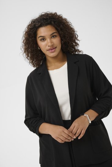 Kaffe Curve Pheolo 3/4 Sleeve Blazer Black Deep - Žaketes - 