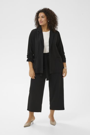 Kaffe Curve Pheolo 3/4 Sleeve Blazer Black Deep - Žaketes - 