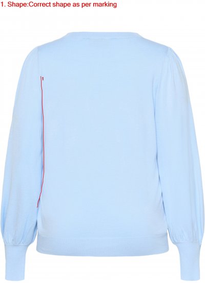 Kaffe Curve Lizzy Džemperis ar garām piedurknēm Zils - Džemperi & adījumi - 