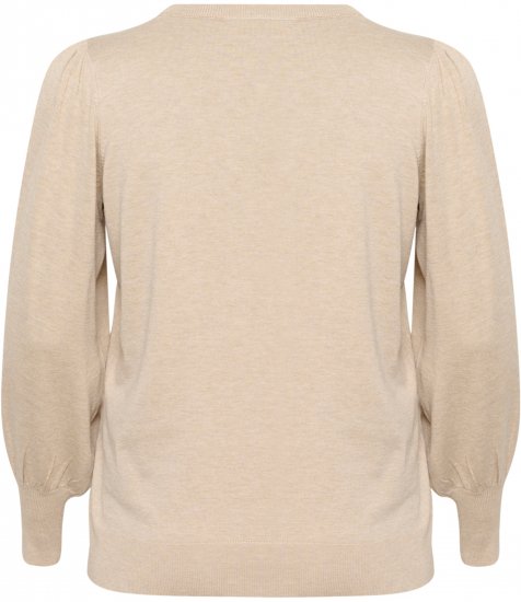 Kaffe Curve Lizzy Džemperis ar garām piedurknēm Bēšs - Džemperi & adījumi - 