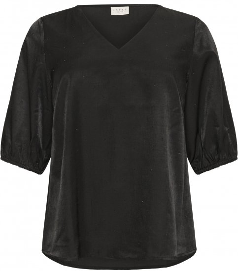 Kaffe Curve Ada Blouse Black - Blūzes - 