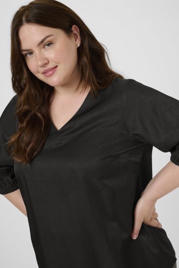 Kaffe Curve Ada Blouse Black - Blūzes - 