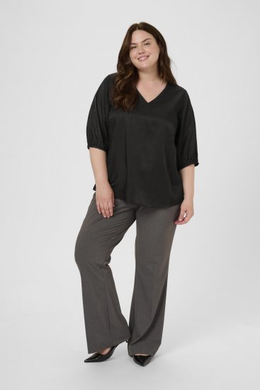 Kaffe Curve Ada Blouse Black - Blūzes - 