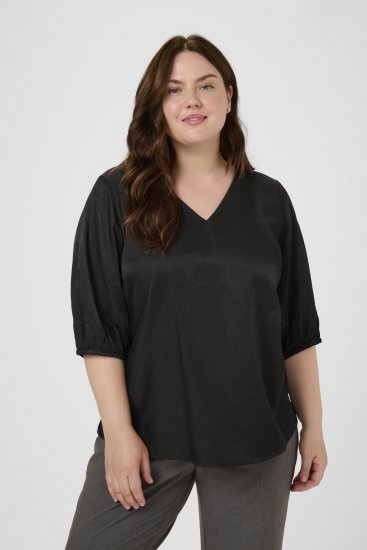 Kaffe Curve Ada Blouse Black - Blūzes - 