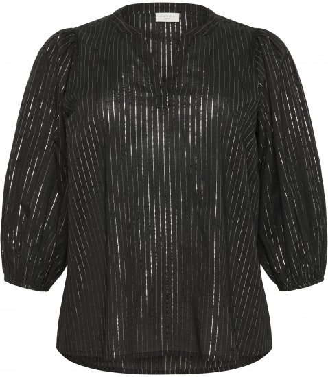 Kaffe Curve Luisa Blouse Black Deep - Blūzes - 