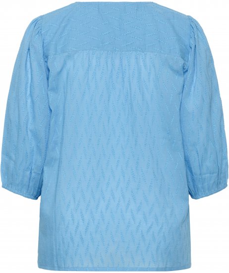 Kaffe Curve Gabby Blouse Azure Blue - Blūzes - 