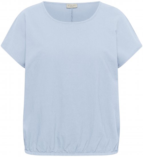 Kaffe Curve Nana Blūze ar īsām piedurknēm Zils - Blūzes & tunikas - 