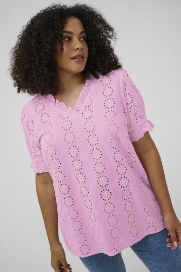 Kaffe Curve Dina Blouse Pink Frosting - Blūzes - 