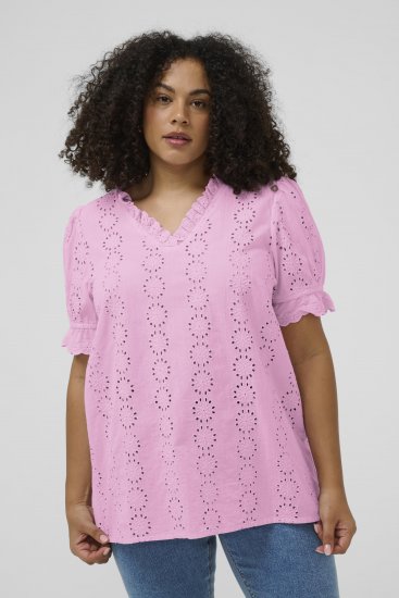 Kaffe Curve Dina Blouse Pink Frosting - Blūzes - 