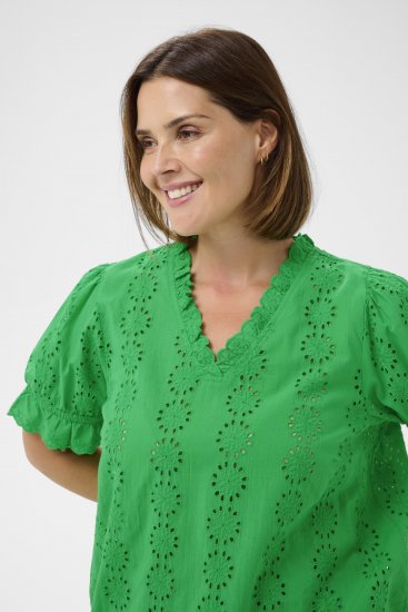 Kaffe Curve Dina Blouse Bright Green - Blūzes - 