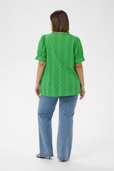 Kaffe Curve Dina Blouse Bright Green - Blūzes - 