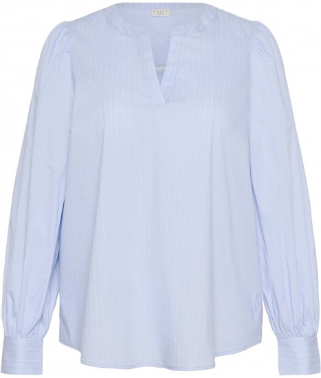 Kaffe Curve Juda Blouse Nantucket Breeze Stripe Blue - SIEVIEŠU APĢĒRBS 40-66 - 