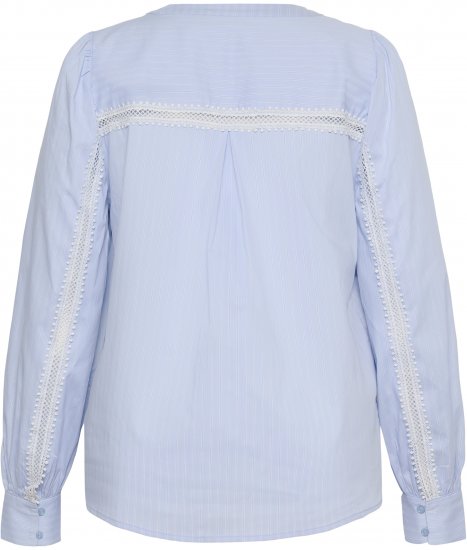 Kaffe Curve Juda Blouse Nantucket Breeze Stripe Blue - SIEVIEŠU APĢĒRBS 40-66 - 