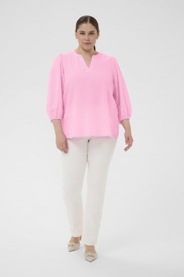 Kaffe Curve Penelopia Blouse Pink Frosting - Blūzes - 