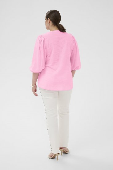 Kaffe Curve Penelopia Blouse Pink Frosting - Blūzes - 