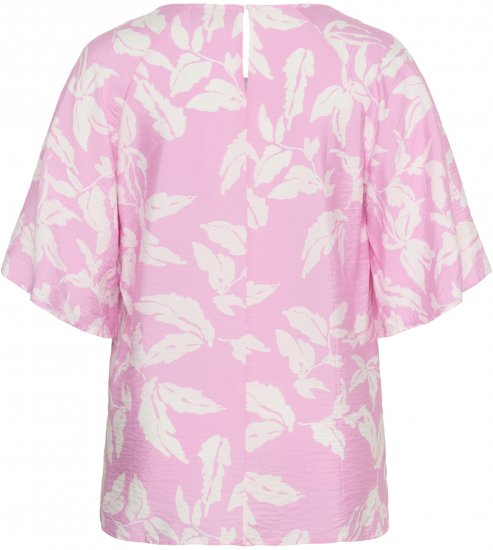 Kaffe Curve Marla Blouse Pink Frosting Chalk Leaf - Blūzes - 