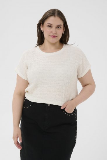 Kaffe Curve Felice Blouse Chalk - Blūzes - 