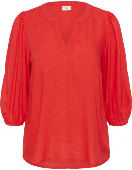 Kaffe Curve Mille Blouse Poppy Red - Blūzes - 