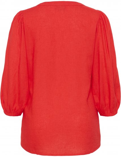Kaffe Curve Mille Blouse Poppy Red - Blūzes - 