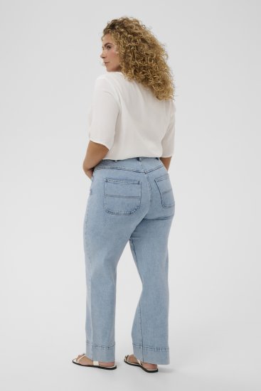 Kaffe Curve Mina Lace Blouse Chalk White - Blūzes & tunikas - 