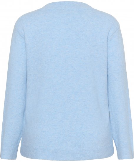Kaffe Curve Jilanda V-Neck Pullover Blue - Džemperi & adījumi - 