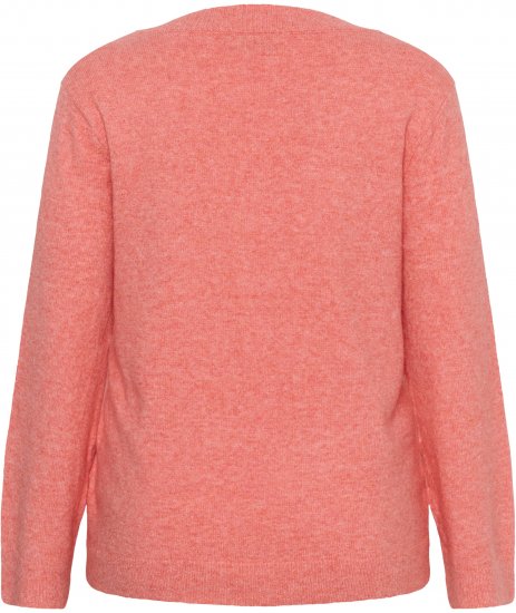 Kaffe Curve Jilanda V-Neck Pullover Red - Džemperi & adījumi - 