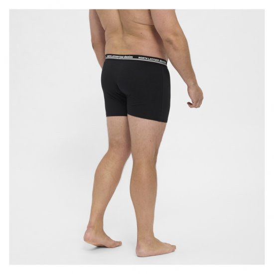 North Latitude 5-Pack Boxershorts Black - Bokseršorti - Vīriešu lielie bokseru šorti