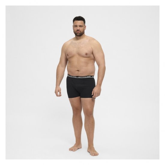 North Latitude 5-Pack Boxershorts Black - Bokseršorti - Vīriešu lielie bokseru šorti