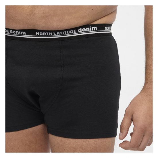 North Latitude 5-Pack Boxershorts Black - Bokseršorti - Vīriešu lielie bokseru šorti