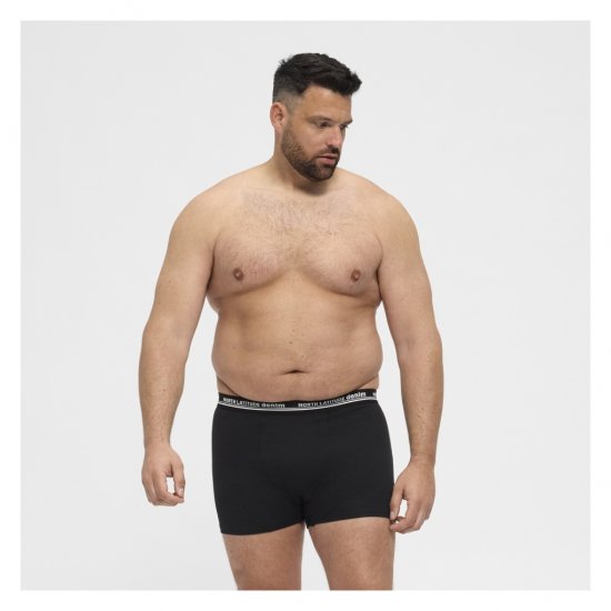 North Latitude 5-Pack Boxershorts Black - Bokseršorti - Vīriešu lielie bokseru šorti