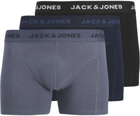 Jack & Jones jeremiah Solid Trunks 3-Pack Navy Blazer - Apakšveļa un peldšorti - Apakšveļa - 2XL-8XL