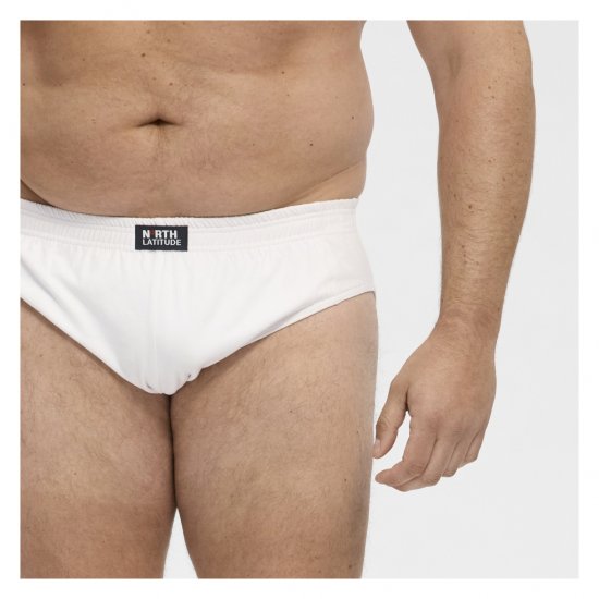 North Latitude Brief Underwear White - Īsās apakšbikses - Vīriešu Apakšbikses Lieli Izmēri