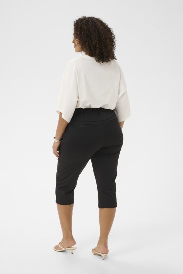 Kaffe Curve Jenna Capri Pants Black - Bikses - 