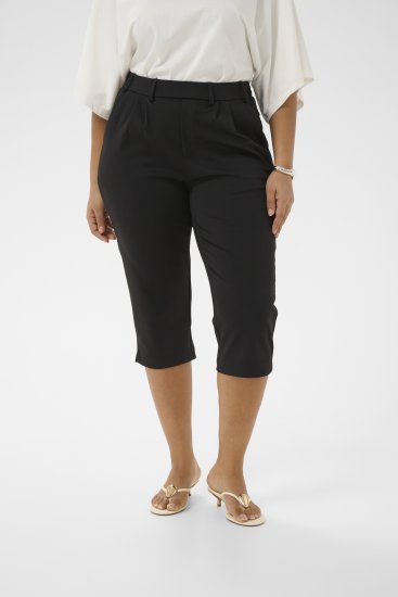 Kaffe Curve Jenna Capri Pants Black - Bikses - 
