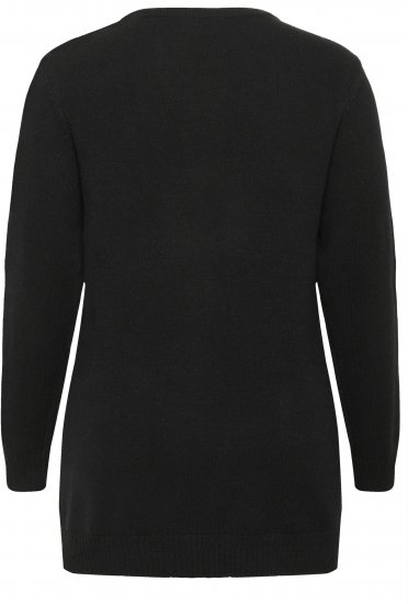 Kaffe Curve Alianna Knit Cardigan Black Deep - Kardigani - 