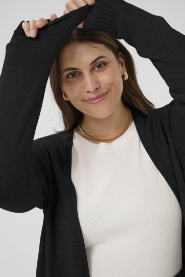 Kaffe Curve Alianna Knit Cardigan Black Deep - Kardigani - 