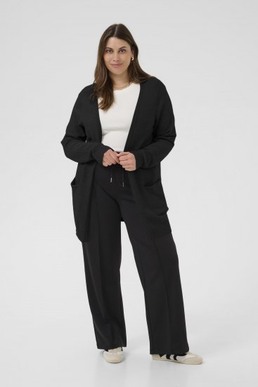 Kaffe Curve Alianna Knit Cardigan Black Deep - Kardigani - 