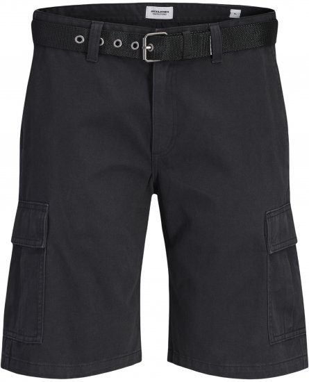 Jack & Jones Cole Hudson Belted Cargo Shorts Black - Šorti - Šorti - W40-W60
