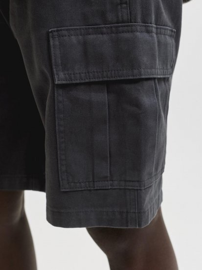 Jack & Jones Cole Hudson Belted Cargo Shorts Black - Šorti - Šorti - W40-W60