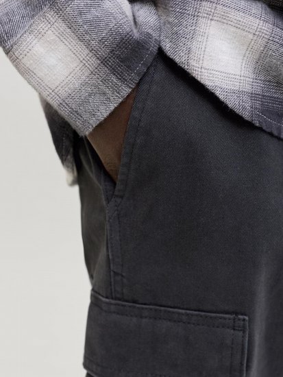 Jack & Jones Cole Hudson Belted Cargo Shorts Black - Šorti - Šorti - W40-W60