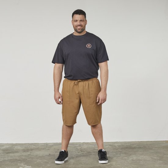 North Latitude 61336 Šorti Ar Ērtu Piegriezumu Kamieļkrāsa - Šorti - Šorti - W40-W60