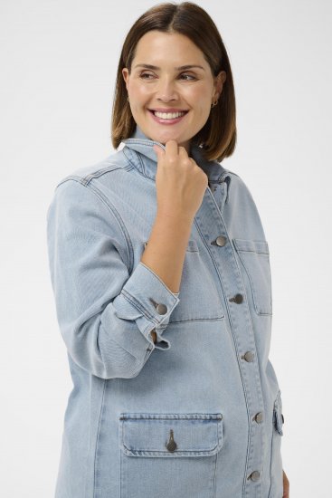 Kaffe Curve Ninna Casual Jacket Light Blue Washed - Jakas - 