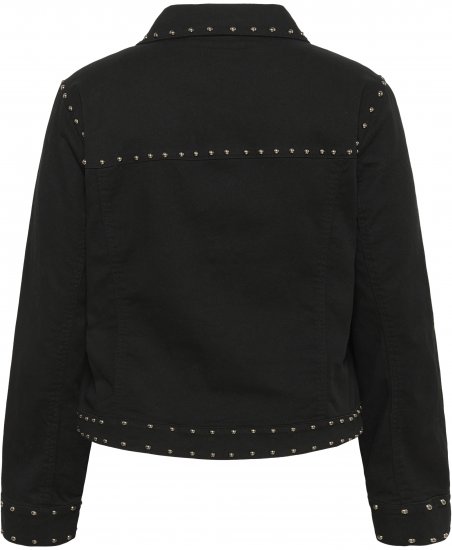 Kaffe Curve Brenn Twill Jacket Washed Black - Džinsu jakas - 