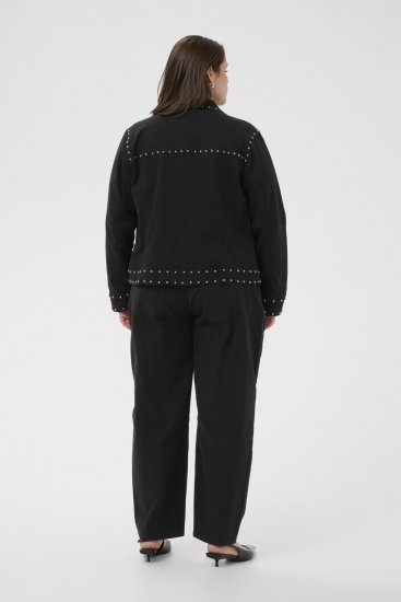 Kaffe Curve Brenn Twill Jacket Washed Black - Džinsu jakas - 
