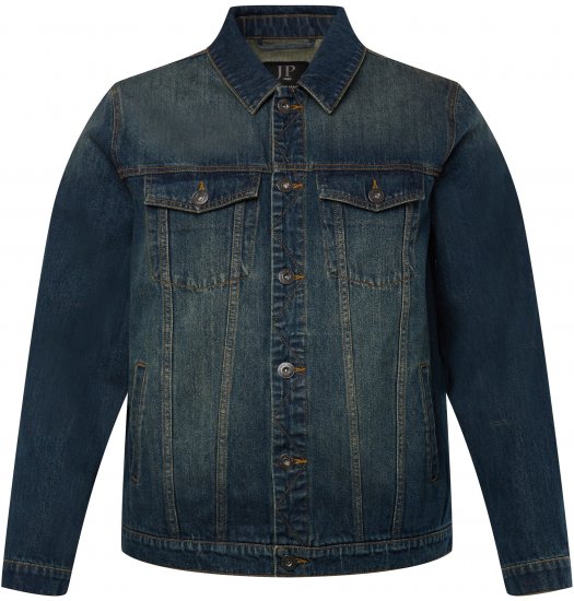 JP1880 Denim Jacket Dark Blue Denim - Jakas & Lietus apģērbs - Jakas - 2XL-12XL